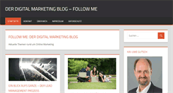 Desktop Screenshot of follow-me-blog.de